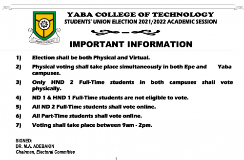 Yabatech news